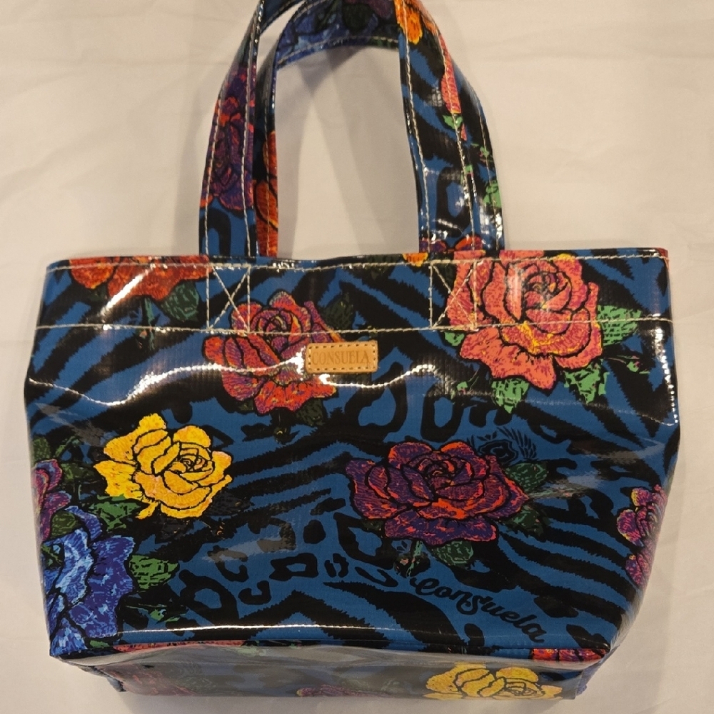 Consuela Blue Floral Tote Bag